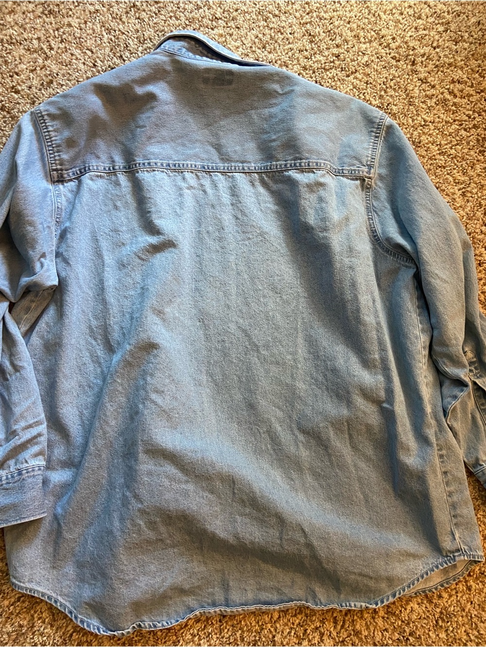 Light Blue Denim Jacket - Women's Casual Coat